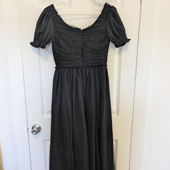 NWT Ivy City Co Gala Tulle Dress Small Whimsical Gather Skeleton Black Ballerina - Picture 13 of 16